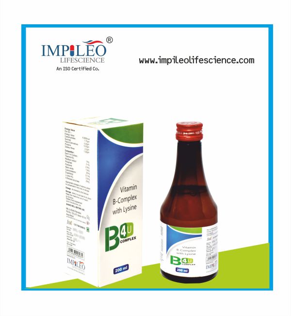B-Complex with Lysine syrup available in pcd pharma franchise